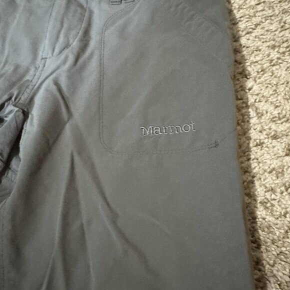 Marmot Shorts Womens 4 Gray Hiking Outdoor Trail Zip Pocket Lightweight Stretch - Picture 2 of 11